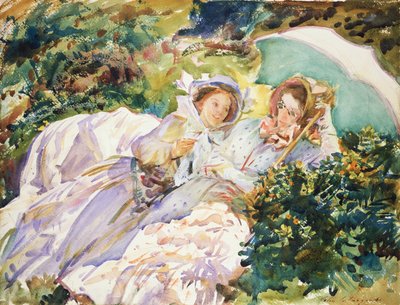 Simplon Pass- The Tease by John Singer Sargent